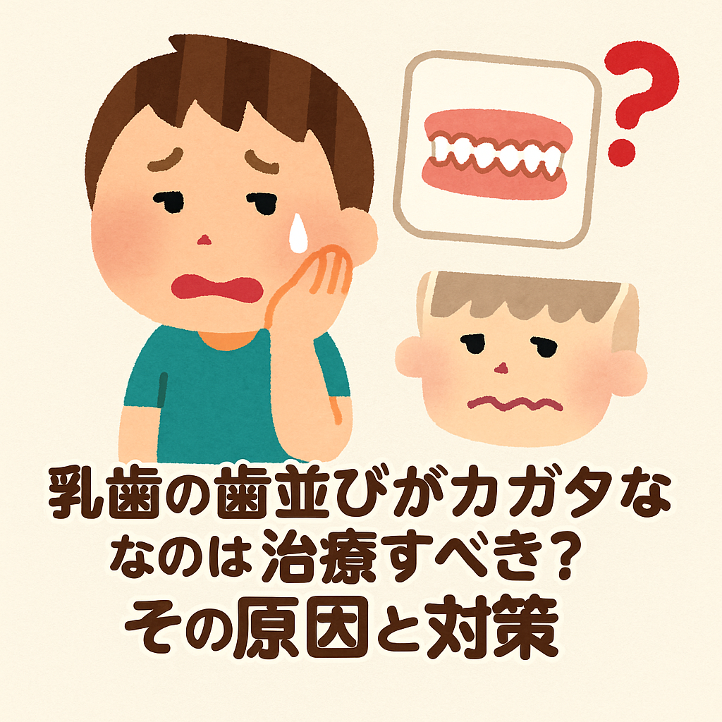 乳歯の歯並びがガタガタなのは治療すべき？その原因と対策